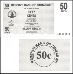50 cents Zimbabwe 2006