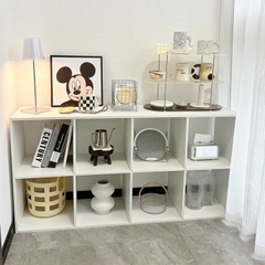 Kệ Tổ Ong Decor 6-8 ô Vuông Màu Trắng, Kệ Để sách, Để Đồ Trang Trí Tiện Lợi