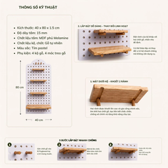 Bảng Pegboard treo tường|Tối ưu không gian, nâng tầm hiện đại