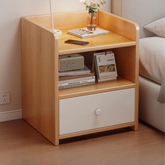 Tủ Đầu Giường Gỗ MDF Nhập Khẩu Loại Tốt Có Ngăn Kéo Khóa An Toàn