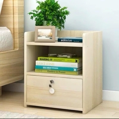 Tủ Đầu Giường Gỗ MDF Nhập Khẩu Loại Tốt Có Ngăn Kéo Khóa An Toàn