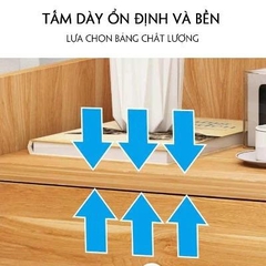 Tủ Đầu Giường Gỗ MDF Nhập Khẩu Loại Tốt Có Ngăn Kéo Khóa An Toàn