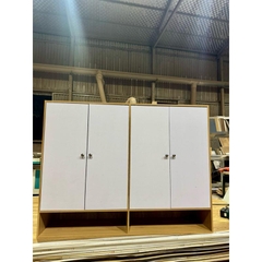 Tủ Giày Gỗ, Tủ Để Đồ Gỗ 4 Cánh Cứng Cáp Chất Liệu Gỗ MDF Phủ Melanin