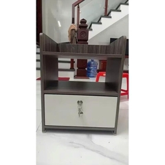 Tủ Đầu Giường Gỗ MDF Nhập Khẩu Loại Tốt Có Ngăn Kéo Khóa An Toàn