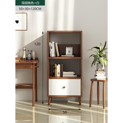 Kệ Sách Gỗ Chân Cao Phong Cách Bắc Âu, Tủ Gỗ Đa Năng Nhiều Tầng