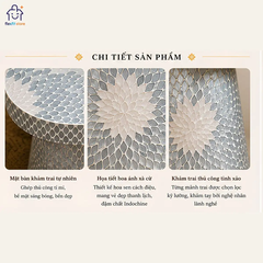 Đôn Khảm Trai Hoa Ánh Xà Cừ Indochine – Điểm Nhấn Nghệ Thuật Cho Không Gian Sang Trọng