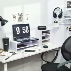 Kệ Kê Laptop, Kệ Màn Hình Máy Tính Để Bàn 2 Tầng Chống Gù Lưng