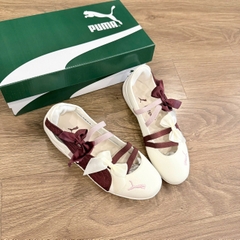 bb puma trắng đỏ nơ