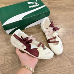 bb puma trắng đỏ nơ