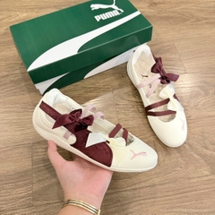 bb puma trắng đỏ nơ