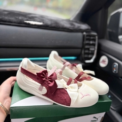 bb puma trắng đỏ nơ