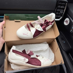 bb puma trắng đỏ nơ