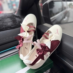 bb puma trắng đỏ nơ