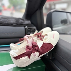bb puma trắng đỏ nơ