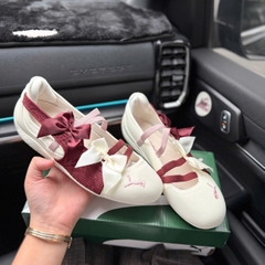 bb puma trắng đỏ nơ