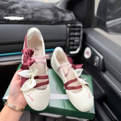 bb puma trắng đỏ nơ
