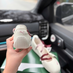 bb puma trắng đỏ nơ