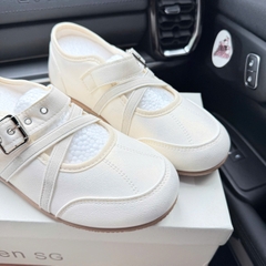 (K9056) bb quai khuy trắng kem