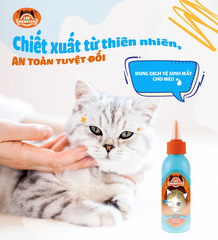 Dung dịch vệ sinh mắt cho mèo Lee&Webster 130ml