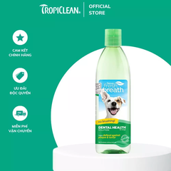 Nước vệ sinh răng miệng TropiClean Fresh Breath dành cho chó 473ml