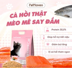 Thức ăn hạt cho mèo mọi lứa tuổi Kawai Cat vị Cá Hồi 1,5kg