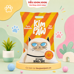 Cát đất sét tự nhiên vệ sinh cho mèo KimPaw hương Đào 20L/10kg