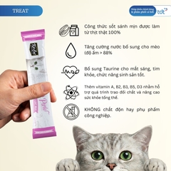SỐT THƯỞNG KIT CAT PURR PUREE CÁ HỒI & SỮA DÊ 75G - TÍM