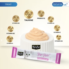 SỐT THƯỞNG KIT CAT PURR PUREE CÁ HỒI & SỮA DÊ 75G - TÍM