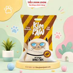 Cát đất sét tự nhiên vệ sinh cho mèo KimPaw hương Cà Phê 20L/10kg