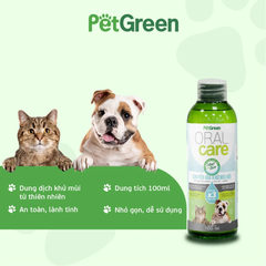 Khử Mùi Răng Miệng Thú Cưng PetGreen Oral Care 100ml