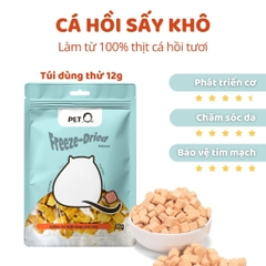 Thức ăn sấy đông khô PetQ vị Cá hồi 12g