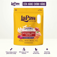 Thức ăn hạt dinh dưỡng hỗn hợp cho chó con LaPaw 1,5kg