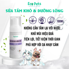 Sữa tắm chó mèo khô Ecopets 100ml