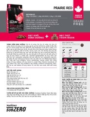 NT Subzero cho Mèo - Thịt bò, thịt cừu, lợn rừng, cá hồi, cá tuyết (Cho mọi giống mèo ở mọi lứa tuổi)