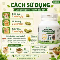 ECO DERMA ( VIÊN DƯỠNG LÔNG 200V)