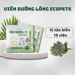 Viên dưỡng lông Ecopets vị tảo biển 5g (10 viên)