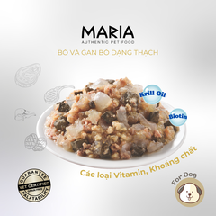 Pate chó Maria vị Bò và Gan Bò dạng thạch 70g
