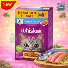 Pate mèo trưởng thành Whiskas Adult - Hộp 6 gói 80g