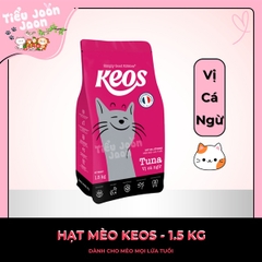 Thức ăn hạt cho mèo Keos vị Cá Ngừ 1,5kg