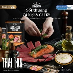 Súp thưởng Absolute Holistic Bisque Cá ngừ & cá hồi 60g