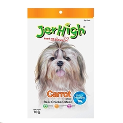 Bánh thưởng cho chó vị Thịt Gà và Cà Rốt - JerHigh Carot Jerky 70g