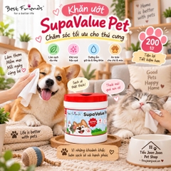 Khăn ướt Best Friends chăm sóc tối ưu cho thú cưng (200 tờ) - canister