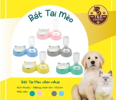 Bát tai mèo chén nhựa T&D