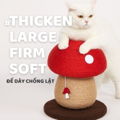 Trụ cào móng cho mèo hình cây nấm