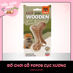 Đồ chơi cắn gặm cho chó hình cục xương gỗ FOFOS