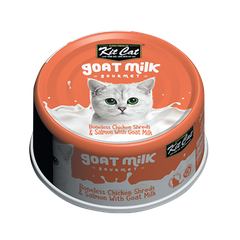 Pate sữa dê Kit Cat gà xé & cá hồi 70g - CAM