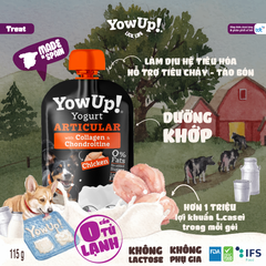 SỮA CHUA YOWUP! CHO CHÓ - BỔ SUNG CHẤT XƠ & CHĂM SÓC XƯƠNG KHỚP_Thức ăn cho chó 115g (Yowup Dogs Articular)