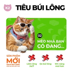 Thức ăn hạt cho mèo Keepo K2 Hairball Care (Búi Lông) 1kg