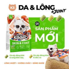 Thức ăn hạt cho chó Keepo K3 Skin & Coat (Lông & Da) 1kg