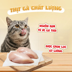 Ức gà hấp nước cốt gà xé nhỏ 60g